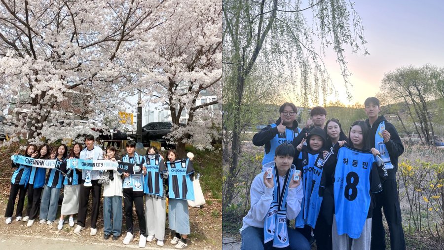 벚꽃 아래 ‘봄날의 추억’…천안시티FC, 팬들과 거리 좁혔다_사진.jpg